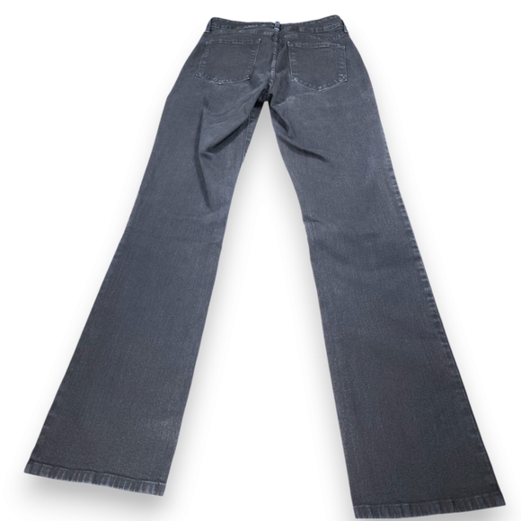 NYDJ Lift Tuck Straight Leg Jeans Mid Rise Slimming Gray Size 2 Long - Picture 4 of 13